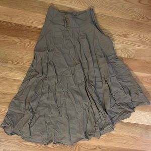 Zara Beige Midi Skirt